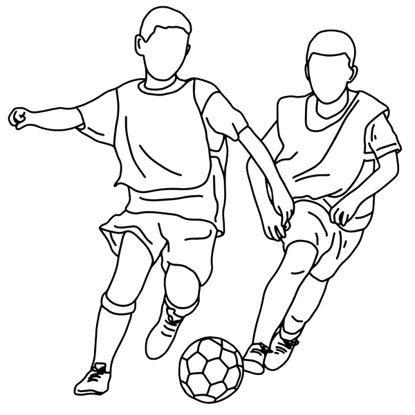 Logo spielende Kinder (gezeichnet)